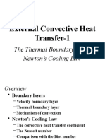 External Convective Heat Transfer-1: The Thermal Boundary Layer Newton's Cooling Law