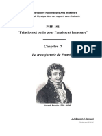 PHR 101 "Principes Et Outils Pour L'analyse Et La Mesure": La Transformée de Fourier
