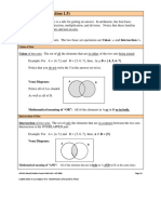 Set Operations (Section 1.5) : Union of Sets