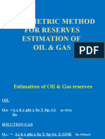 Volumetric Method For Reserves Estimation of Oil & Gas