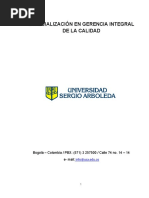 Diseño del sistema integrado de gestión de la calidad.