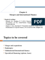 Mergers and International Finance: Required Readings