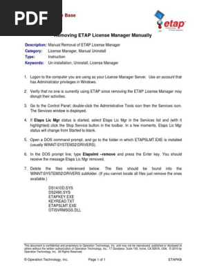 Removing ETAP License Manager Manually.pdf