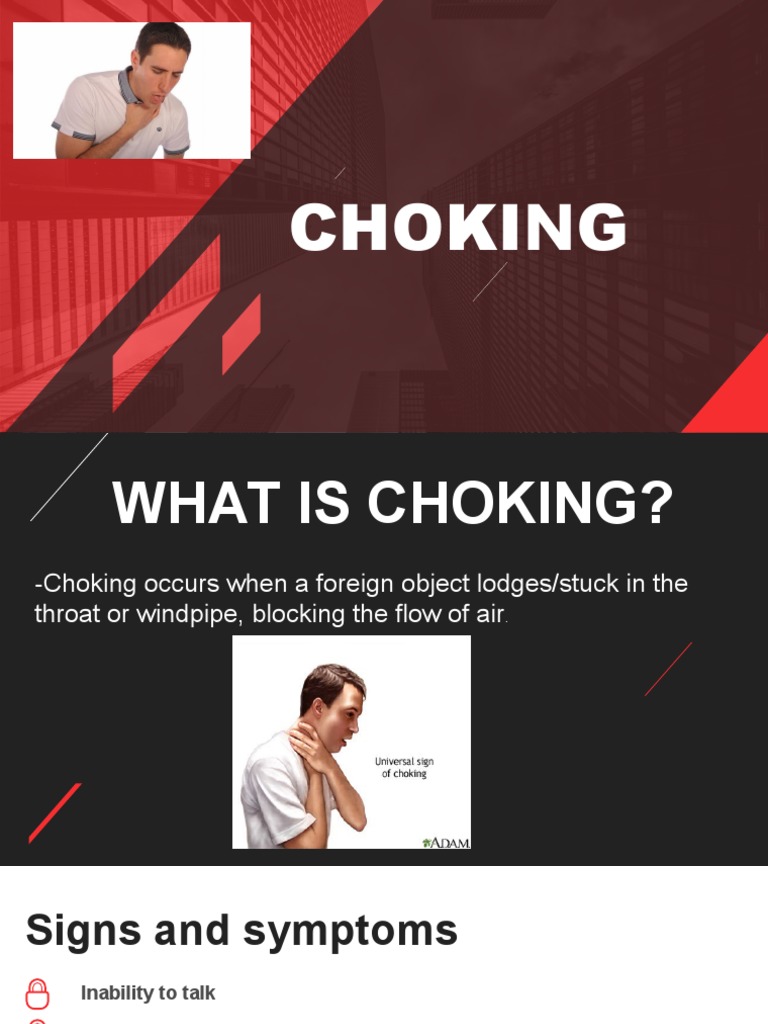 Choking First Aid: Signs and Response | PDF | First Aid | Survival Skills
