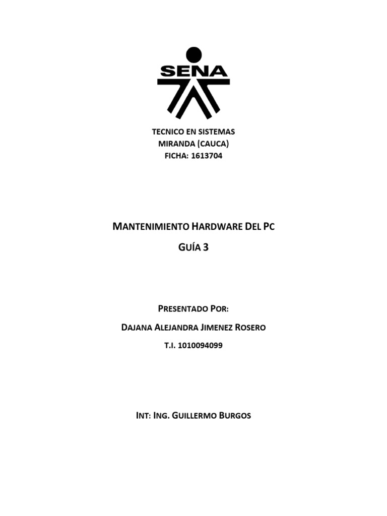 Trabajo Guia 3 | PDF | Bios | Hardware de la computadora