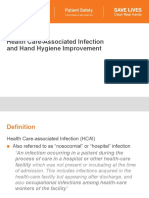 Health Care-Associated Infection and Hand Hygiene Improvement