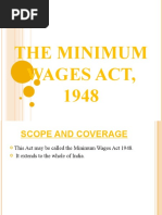 The Minimum Wages Act, 1948