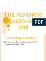 The Minimum Wages Act, 1948