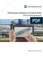 Tilted Disc Check Valve DN 200 Valve Performance Report Using Simulationhub's Autonomous Valve CFD App