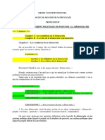 Cours Droit Constitutionnel Mis en Ligne