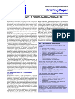 Briefing Paper: What Can We Do With A Rights-Based Approach To Development?