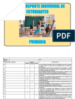 Ficha de Reporte Individual de Estudiantes. Primaria