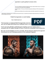 UFC 254 Khabib Nurmagomedov Vs Justin Gaethje Live Stream Online