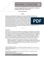 Pataphysical Discourse and Georgian Reflections in Comparative Analysis of Georgian and French Avant-Garde