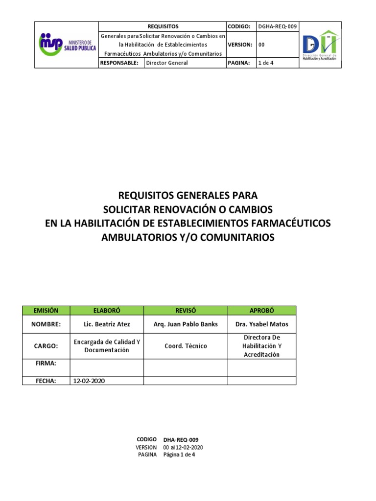 Requisitos Renovacion De Farmacia Justicia Crimen Y Violencia