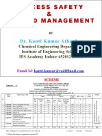 Process Safety & Hazard Management: Dr. Kanti Kumar Athankar