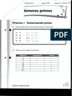 Matemáticas - Práctica I - Factorizacion Prima - David Olivares - 6°B