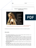 Oraciones Católicas - Rosario Completo (Con Letanías y Ofrecimiento) PDF