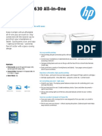 HP DeskJet 3630 All-in-One Data Sheet PDF
