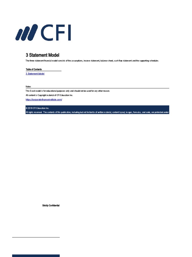 Financial Model 3 Statement Model - Final - Motilal | PDF | Expense ...