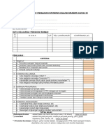 Ceklist Isolasi Mandiri Covid