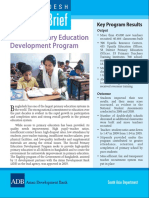 Project Brief: Second Primary Education Development Program