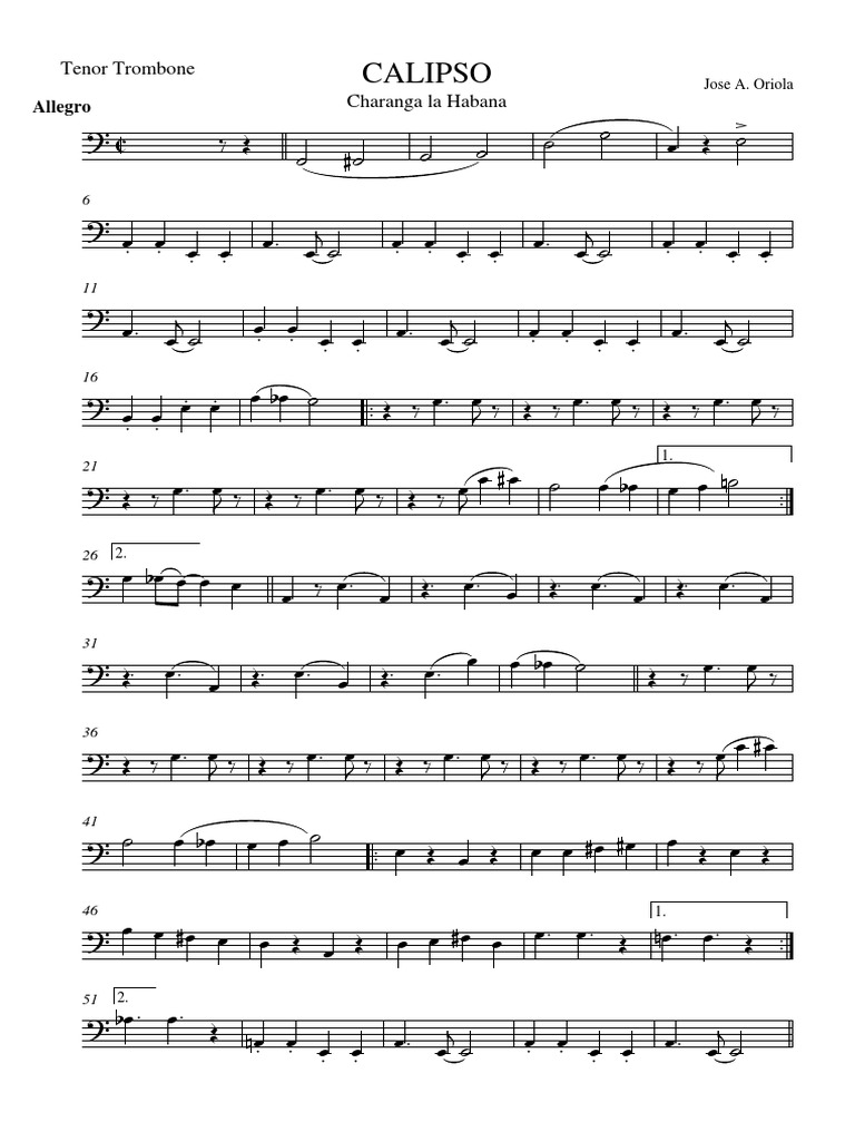 12 Tenor Trombone PDF Brass Instruments Pitch (Music)