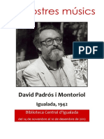 Els Nostres Músics: David Padrós I Montoriol