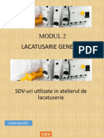 SDV-uri Utilizate in Atelierul de Lacatuserie