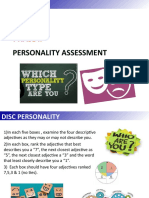 Phase I.: Personality Assessment
