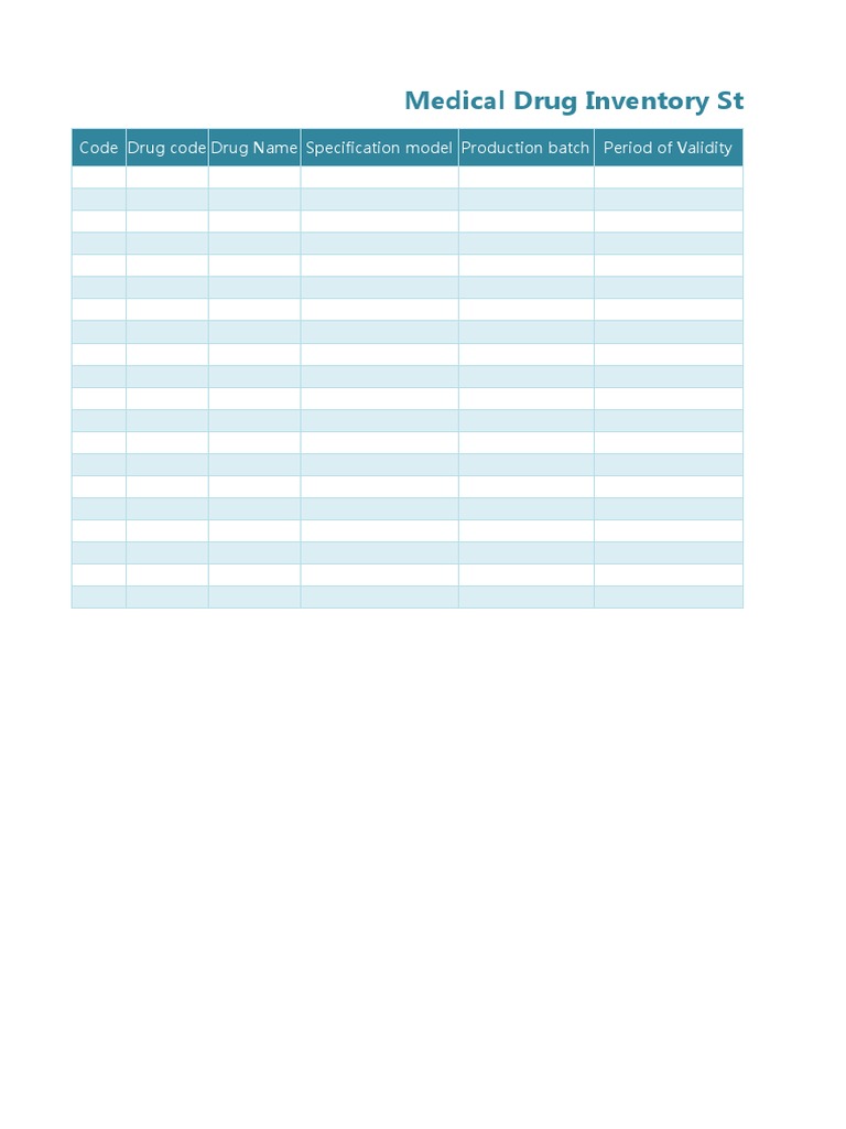 Comprehensive Drug Inventory List | PDF | Self-Improvement