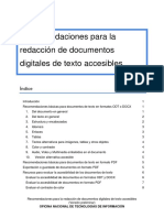 Material de Soporte Al Módulo 1 - Recomendaciones para La Redacción de Documentos Digitales de Texto Accesibles PDF