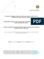 Evaluación del grado y radio de curvatura en conductos radiculares