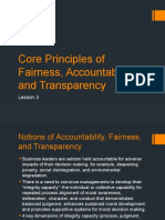 Core Principles of Fairness, Accountability, and Transparency