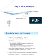 Hydrologie 1 Einfuehrung