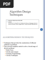 Algorithm Design Techniques - 1556432967209