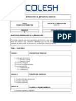 Der0101 Introducción Al Estudi Del Derecho