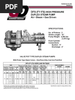 Dfs (Fy-Fs) : High Pressure Duplex Steam Pump Air - Steam - Gas Driven