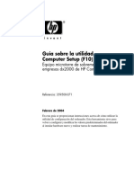 Guía Sobre La Utilidad Computer Setup (F10) : Equipo Microtorre de Sobremesa para Empresas dx2000 de HP Compaq