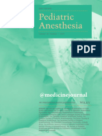 @medicinejournal Pediatric Anesthesia January 2018