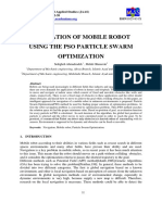 Navigating Mobile Robots Using Particle Swarm Optimization