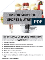 Importance of sports nutrition for athletes