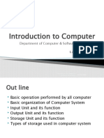 Introduction To Computer: Department of Computer & Software Technology by Kiramat Rahman