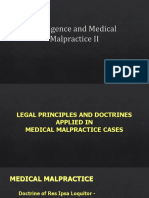 7724 (07) Negligence and Medical Malpractice II