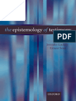 Lackey J Sosa E The Epistemology of Testimony