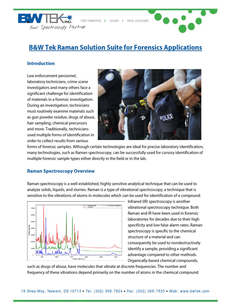 B&W Tek Raman Solution Suite For Forensics Applications | PDF | Raman ...