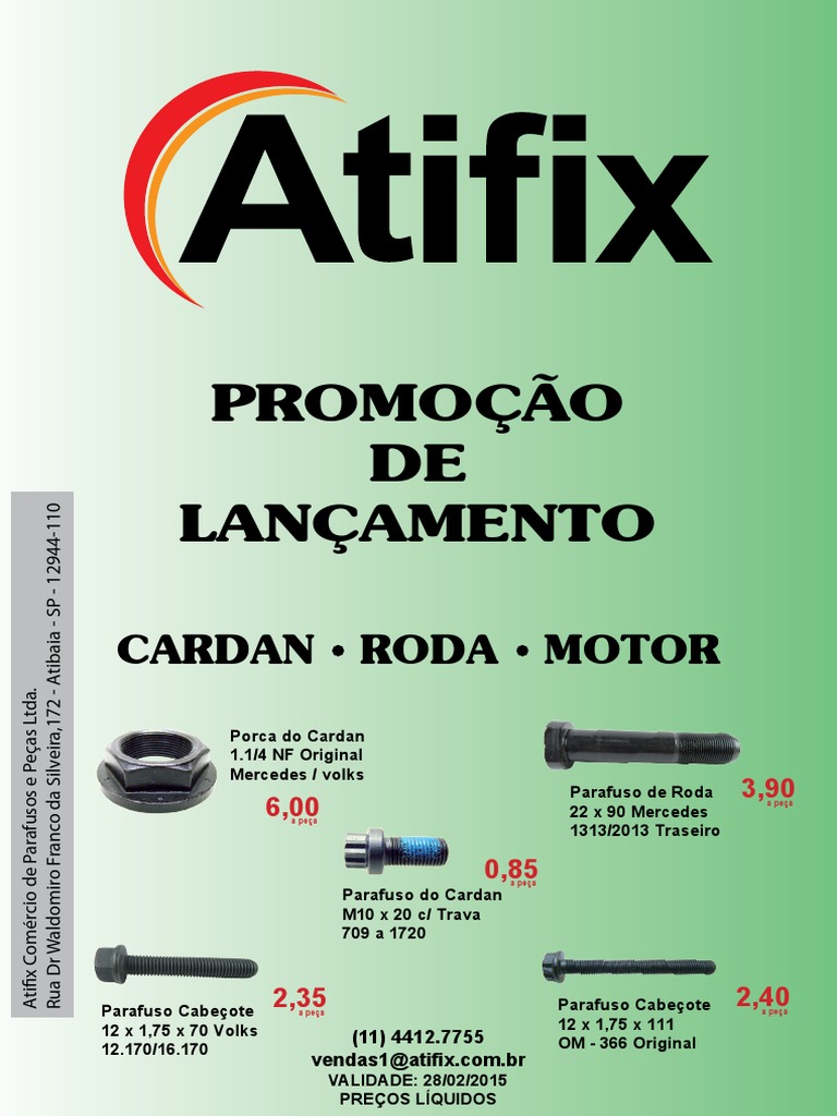 ATIFIX | PDF | Metalurgia | Engenharia Mecânica