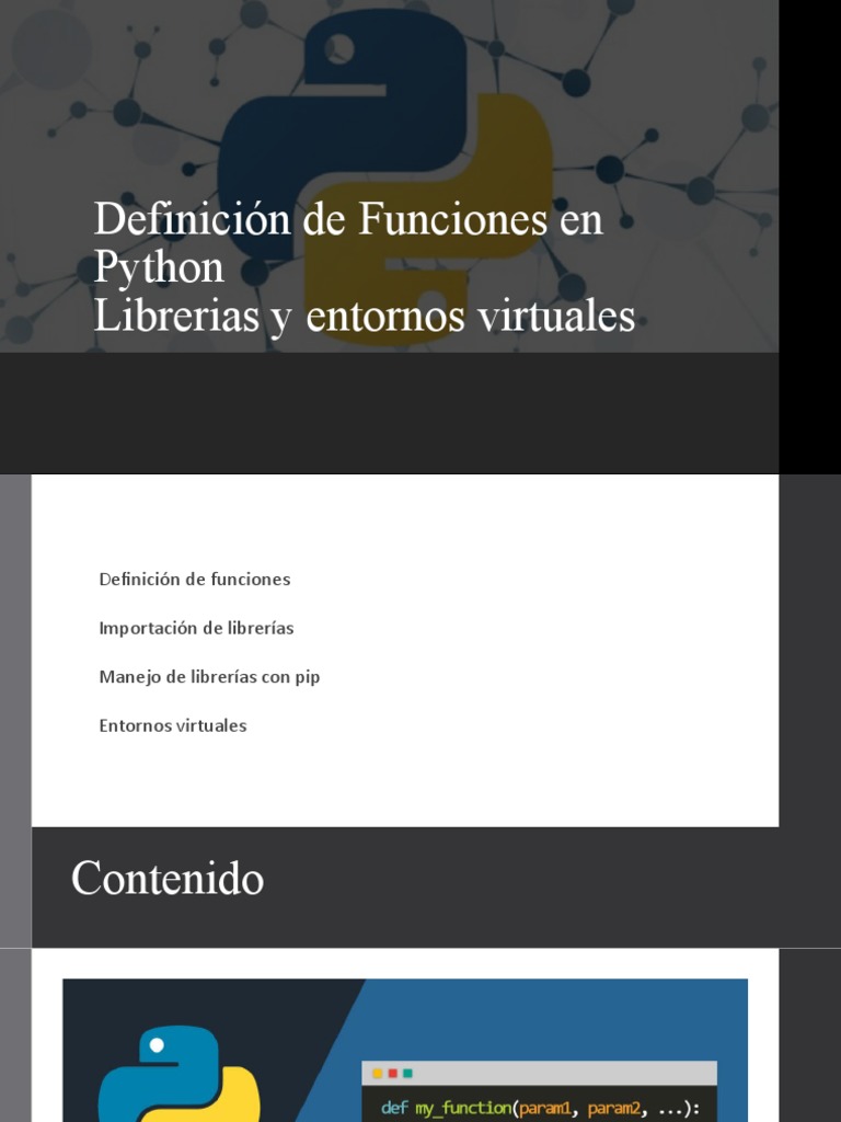 Funciones y Librerías en Python | PDF | Python (lenguaje de ...