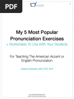 My 5 Most Popular Pronunciation Exercises: + Worksheets To Use With Your Students