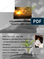 Agri-Business Possibilities Faculty - Amit Vasavada